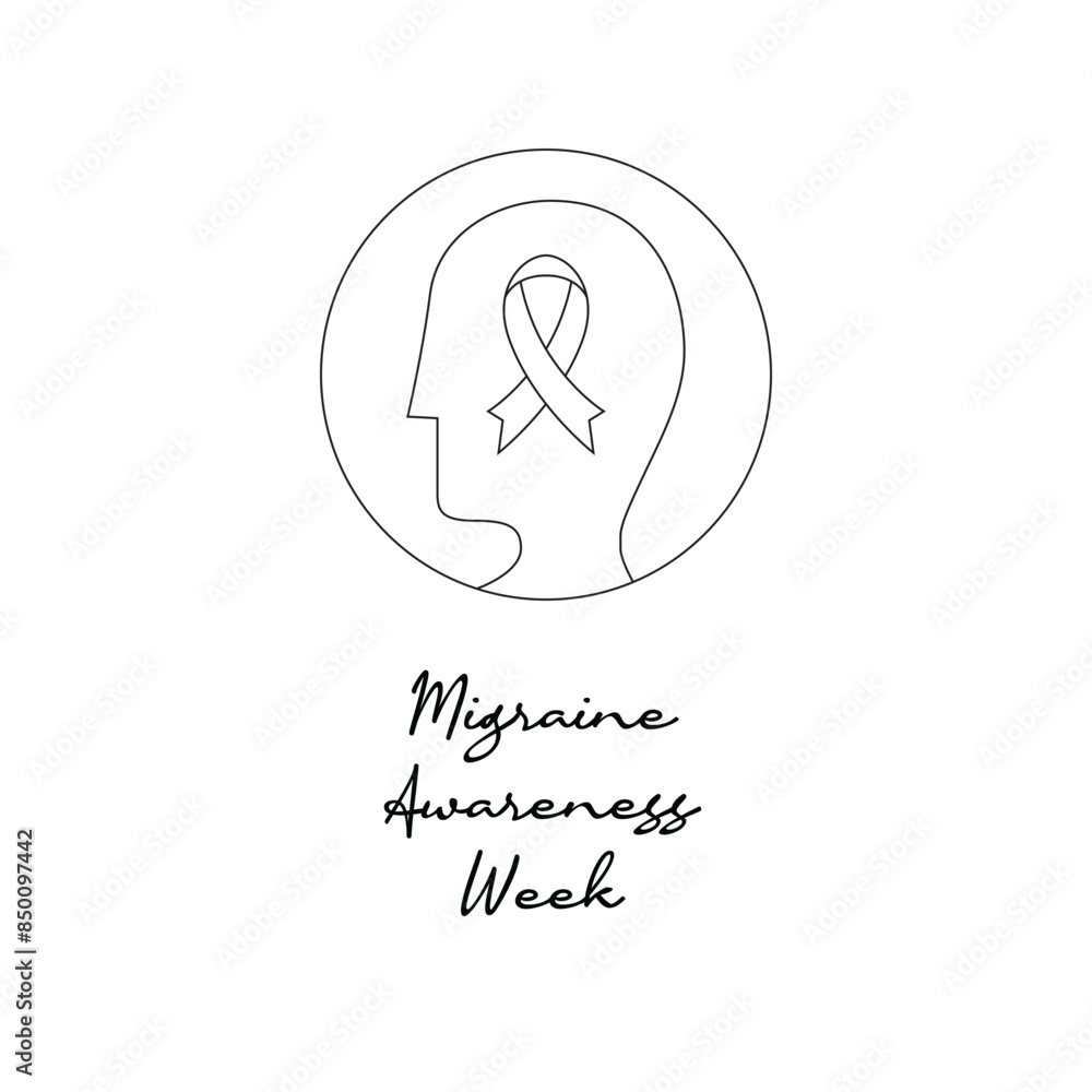 line art of Migraine Awareness Week good for Migraine Awareness Week celebrate. line art. line art of Migraine Awareness Week good for Migraine Awareness Week celebrate. line art.