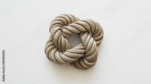 gordian knot on a white background
