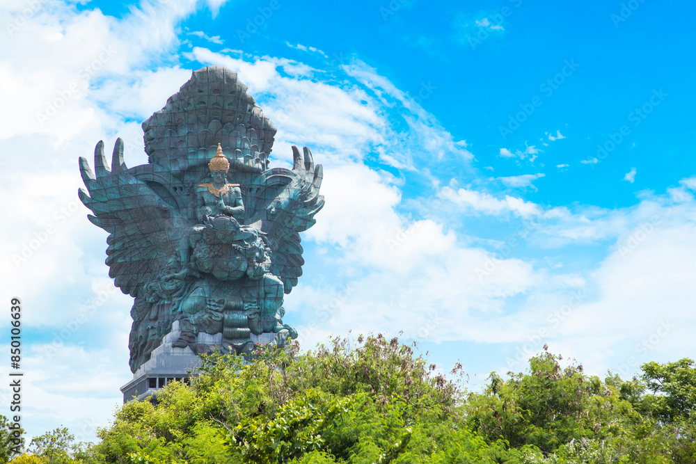 Beautiful view of Garuda Wisnu Kencana in Bali Island, Indonesia