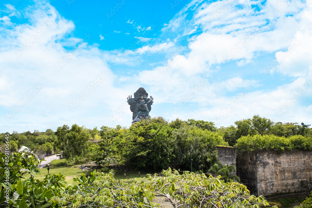 Beautiful view of Garuda Wisnu Kencana in Bali Island, Indonesia