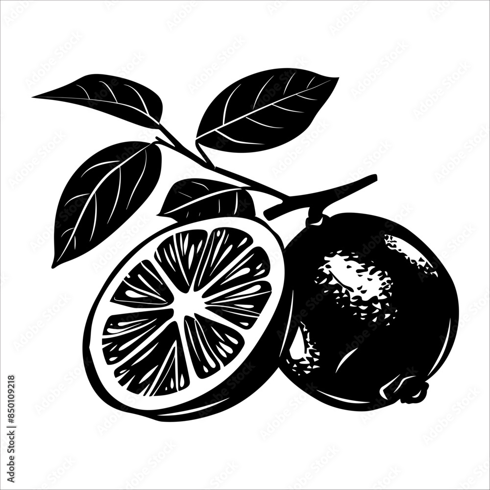 lemon silhouette vector art lemon silhouette vector art