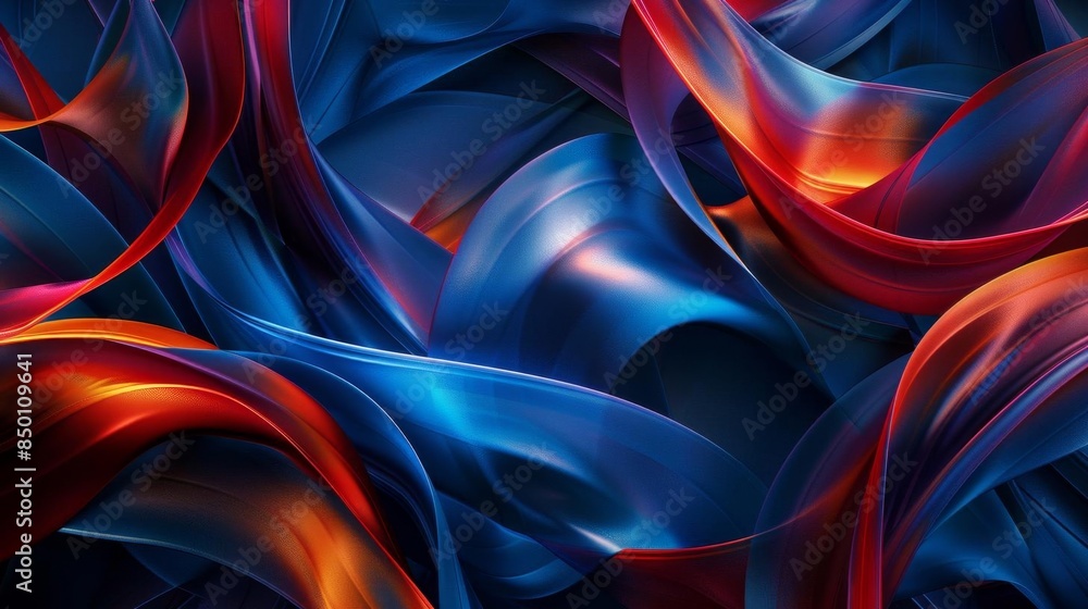 Obraz premium An abstract composition of intertwining