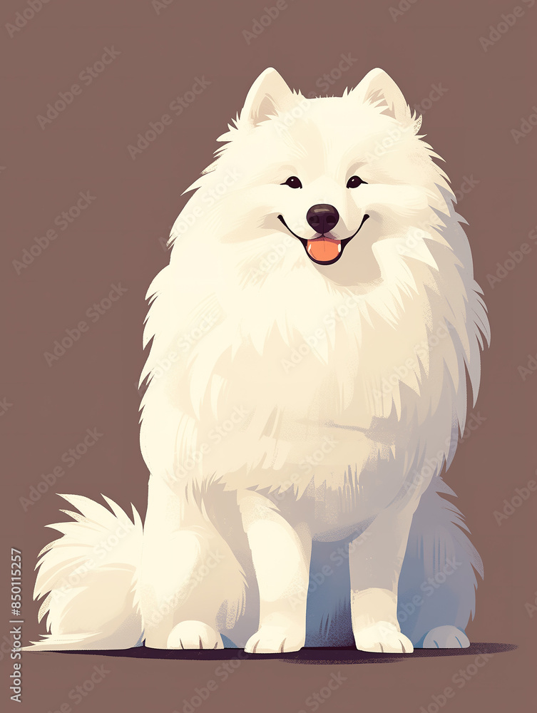 Obraz premium A variety of dog image libraries.Cute animal patterns of various breeds of dogs, illustrations, posters, background images, decorative graphics, wallpapers, stickers.