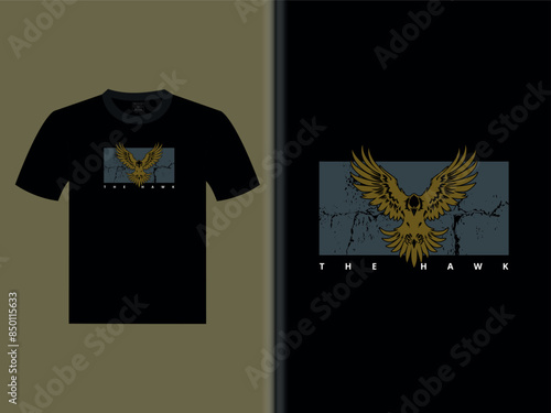 The Hawk Vector T-Shirt Design