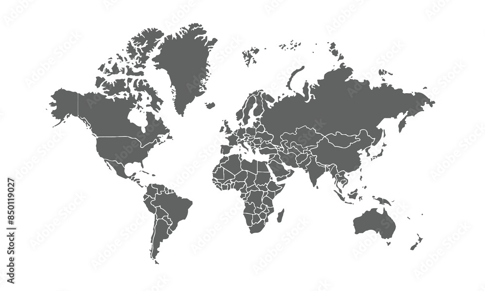 world map with countries isolated on white background. for website layouts, background, education, precise, customizable, Travel worldwide, map silhouette backdrop, earth geography, political, reports world map with countries isolated on white background. for website layouts, background, education, precise, customizable, Travel worldwide, map silhouette backdrop, earth geography, political, reports