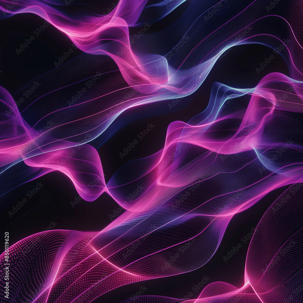 Abstract background with neon glowing wavy lines on black, pink and blue colors, abstract purple background, abstract background with glowing lines, abstract background with lines Abstract background with neon glowing wavy lines on black, pink and blue colors, abstract purple background, abstract background with glowing lines, abstract background with lines