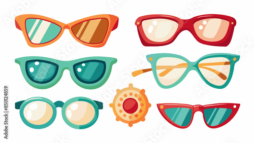 set of glasses and sunglasses