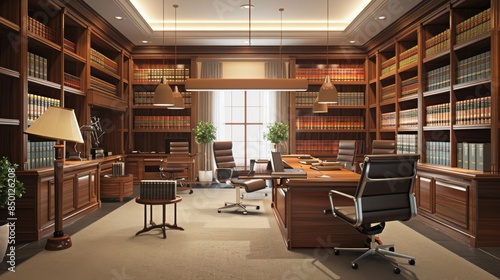 A professional office setup suited for attorneys