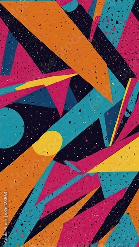 Abstract background in 80's style