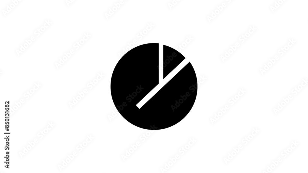 Business chart icon animation with unique shape Business chart icon animation with unique shape