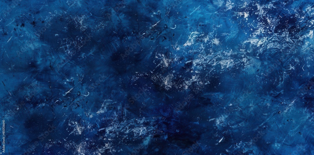 Bright Electric Blue Liquid Flow. Abstract liquid art concept