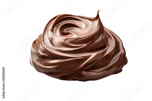 Smooth Chocolate Spread On PNG Background