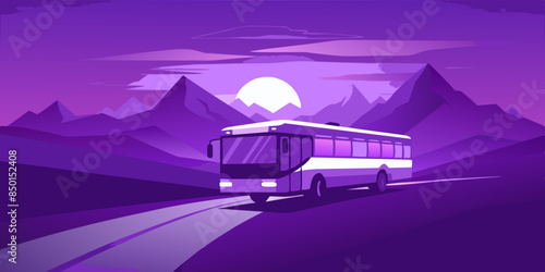 A bus in the background serves as a representation of transportation services. It signifies the crucial role buses play in enabling urban mobility