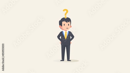 Anonymous businessman person, candidate or mention employee, who is this man, uncertainty, important person or unknown concept, anonymous businessman with question mark head unknown person. 