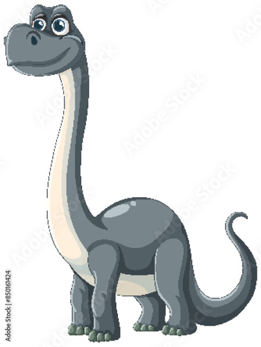 Cute dinosaur with a long neck