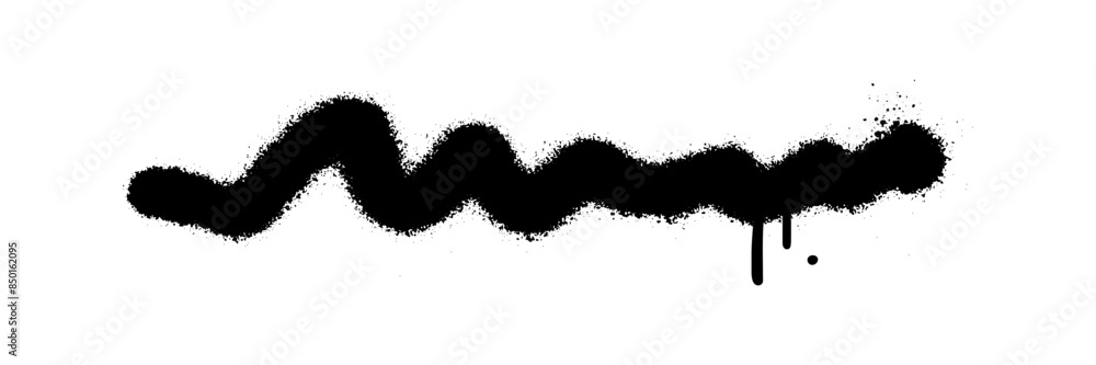 Scribble line graffiti doodle stroke. Sprayed squiggle line and strikethrough underline Scribble line graffiti doodle stroke. Sprayed squiggle line and strikethrough underline