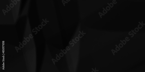 Black crumpled paper background texture pattern overlay. crinkled wrapper rumple wrinkled high resolution arts craft and Seamless black crumpled paper.	