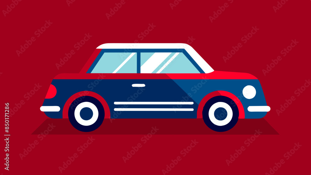 Minimalistic, flat, car symbol on a surface. car flat design Minimalistic, flat, car symbol on a surface. car flat design