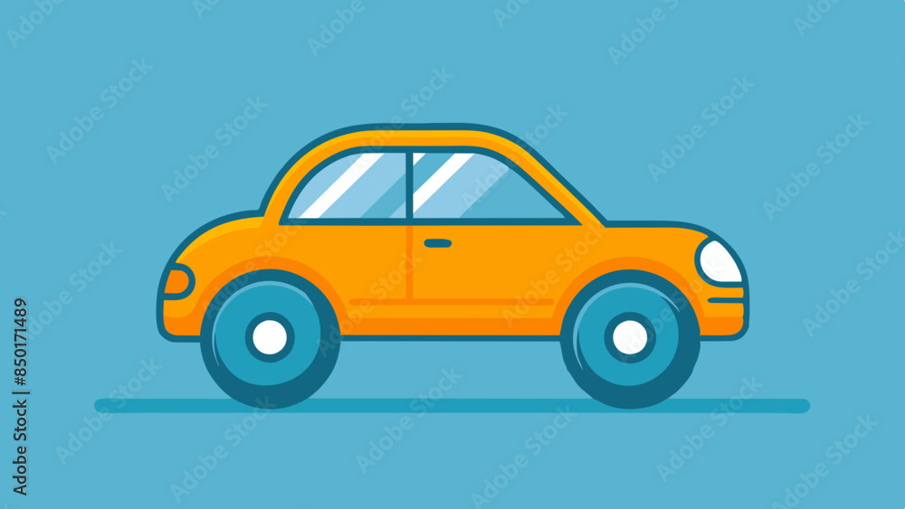 Minimalistic, flat, car symbol on a surface. car flat design Minimalistic, flat, car symbol on a surface. car flat design