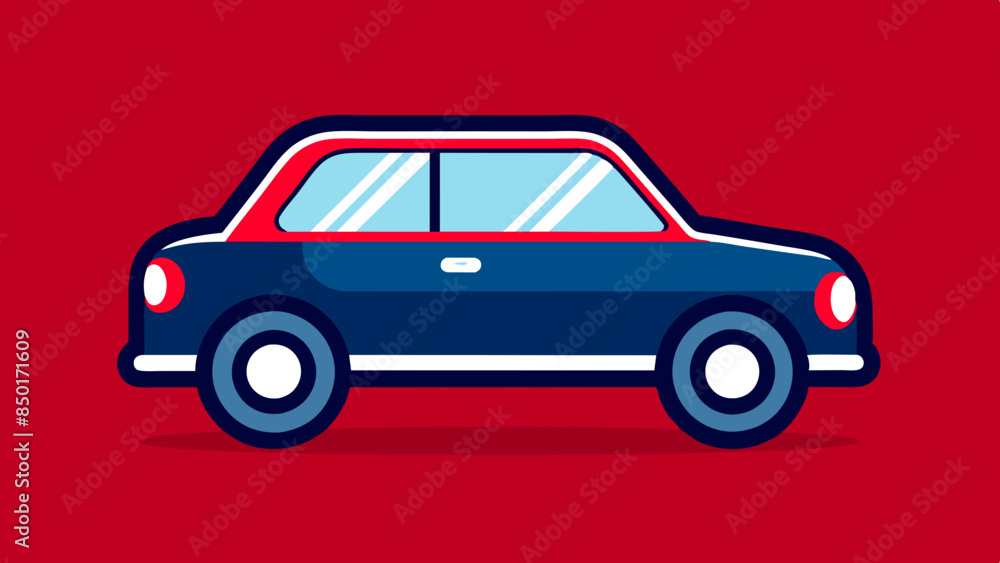 Minimalistic, flat, car symbol on a surface. car flat design Minimalistic, flat, car symbol on a surface. car flat design