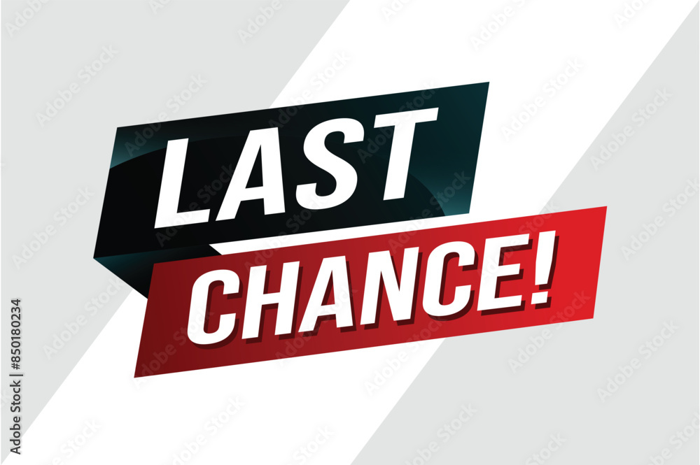 Last chance words Banner design template for marketing. Last chance promotion or retail. background banner modern graphic design for store shop, online store, website, landing page
Last chance words Banner design template for marketing. Last chance promotion or retail. background banner modern graphic design for store shop, online store, website, landing page