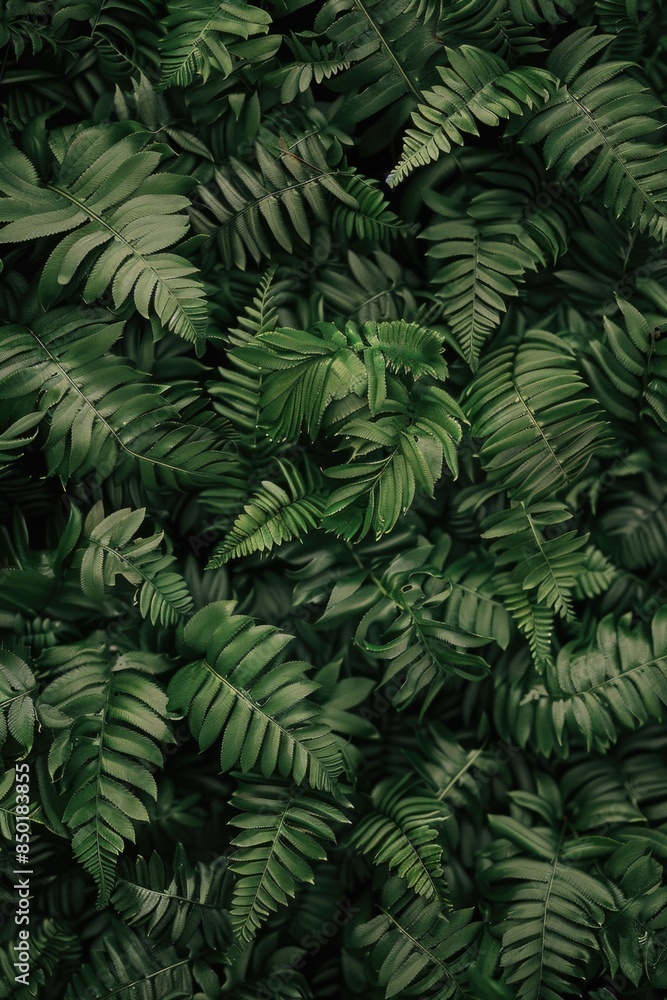 Fototapeta premium A close-up shot of a bunch of green plants with leaves and stems