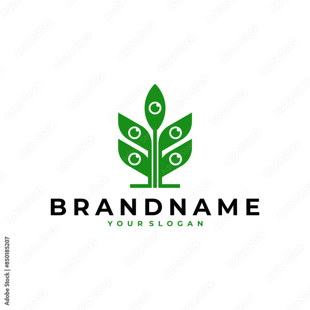 NATURE LEAF EYE VISION LOGO ICON ILLUSTRATION NATURE LEAF EYE VISION LOGO ICON ILLUSTRATION