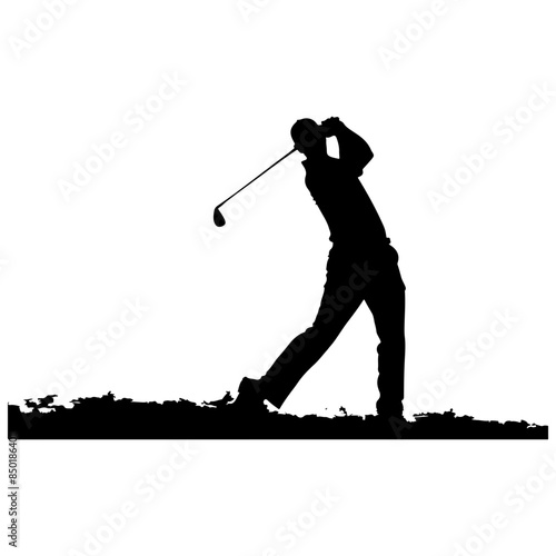 guy golfing