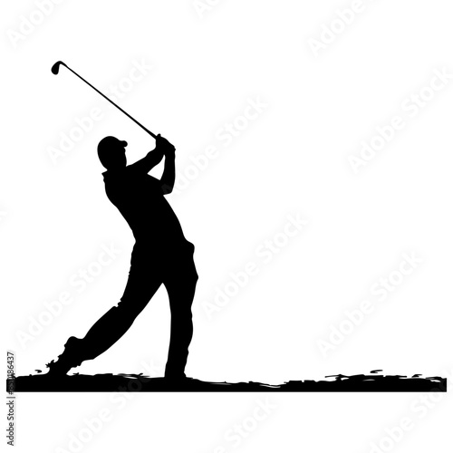 guy golfing