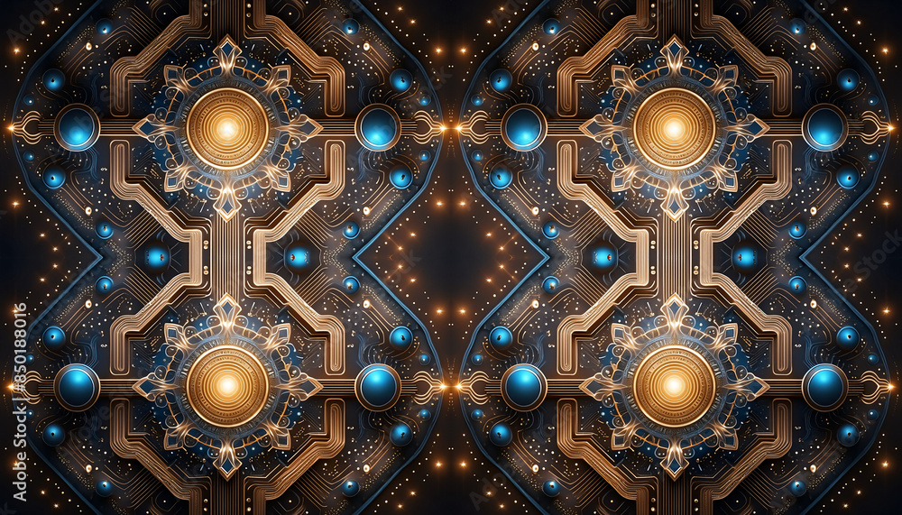 Placa Base Pattern Patrón repetible con forma de placa base Concepto de tecnología Stock ...