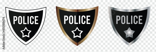 Police Badge vector icon