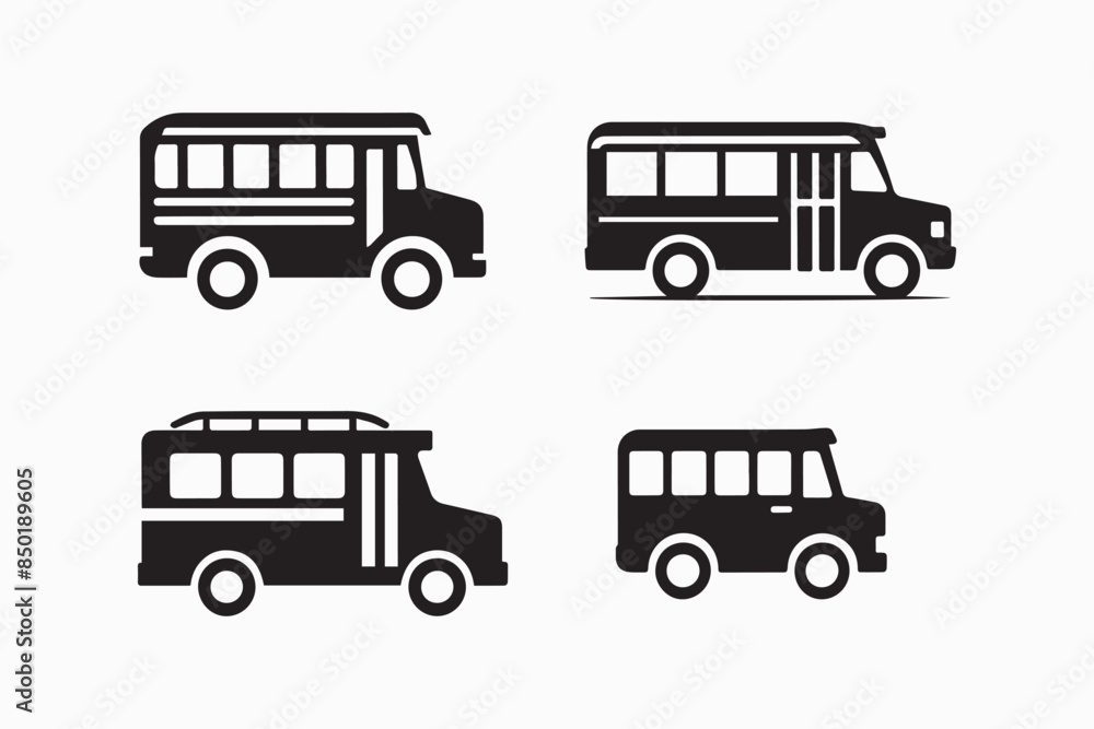 Back to school, school bus icon and vector illustration. Back to school, school bus icon and vector illustration.