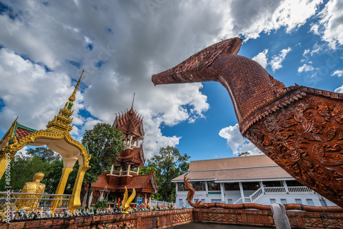 Wat Sa Prasan Suk or Wat Ban Na Muang, is a famous temple at Ubon Ratchathani, Thailand photo