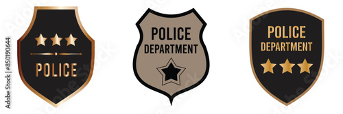 Police Badge Vector Icon