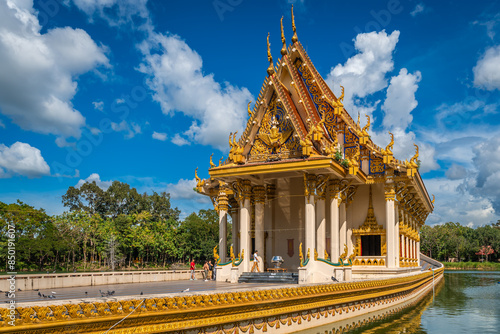 Wat Sa Prasan Suk or Wat Ban Na Muang, is a famous temple at Ubon Ratchathani, Thailand photo