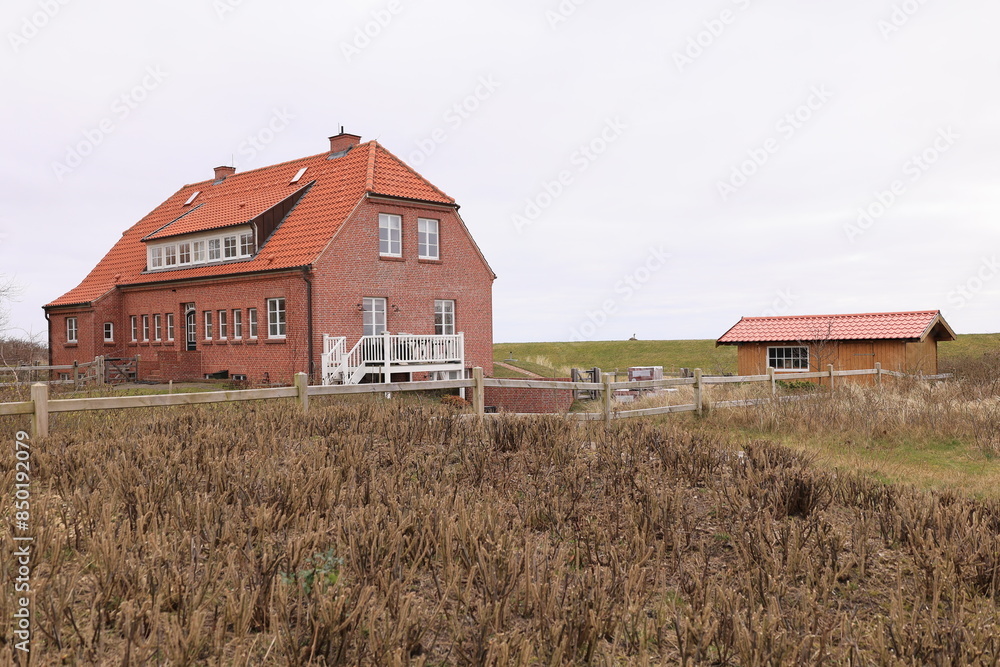 Blick auf die Küstenlandschaft der Nordseeinsel Juist Blick auf die Küstenlandschaft der Nordseeinsel Juist