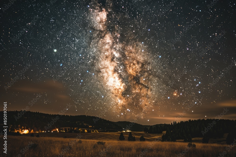 Galaxy and Far Mountains Galaxy and Far Mountains