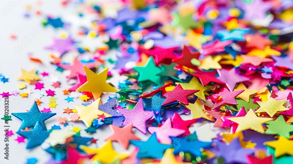 Festive Star Confetti Celebration Festive Star Confetti Celebration