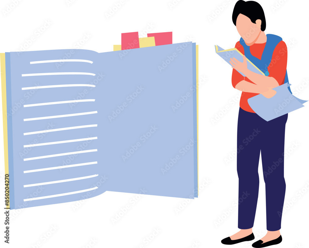 The boy is reading a book. The boy is reading a book.