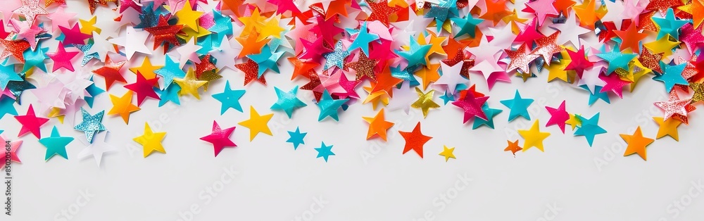 Festive Star Confetti Celebration Festive Star Confetti Celebration