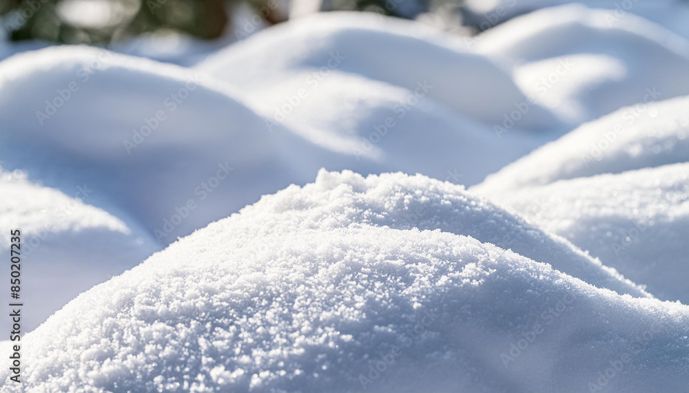 Snow accumulation after a winter storm fresh blanket of white snow in the natural environment Snow accumulation after a winter storm fresh blanket of white snow in the natural environment