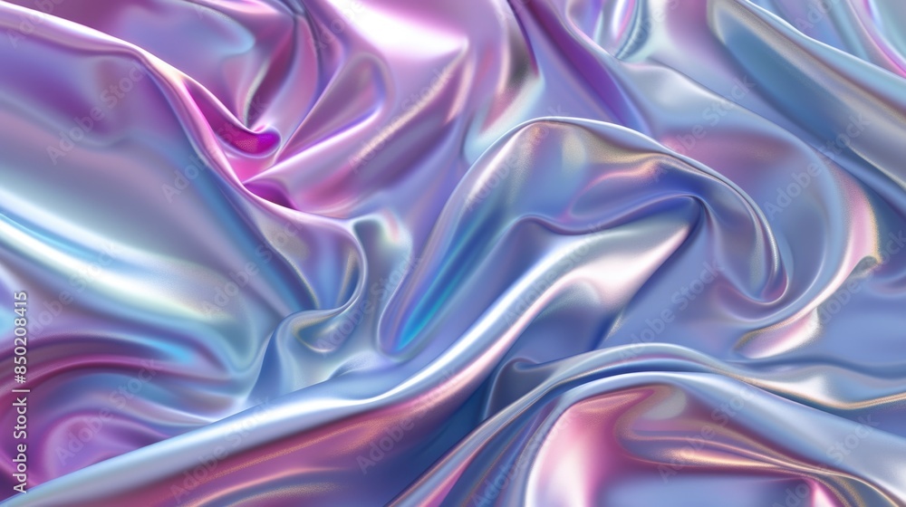 Fototapeta premium Abstract Holographic Fabric Background