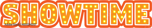 Show time lettering effect design