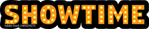Show time lettering effect design