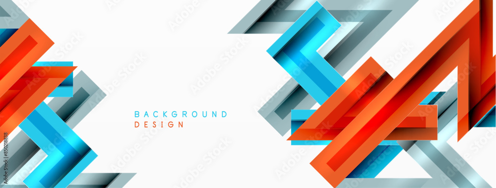 Line zig zag dynamic geometric abstract background. Colorful lines with shadow and light effects, various routes concept. Vector Illustration For Wallpaper, Banner, Background, Card Line zig zag dynamic geometric abstract background. Colorful lines with shadow and light effects, various routes concept. Vector Illustration For Wallpaper, Banner, Background, Card