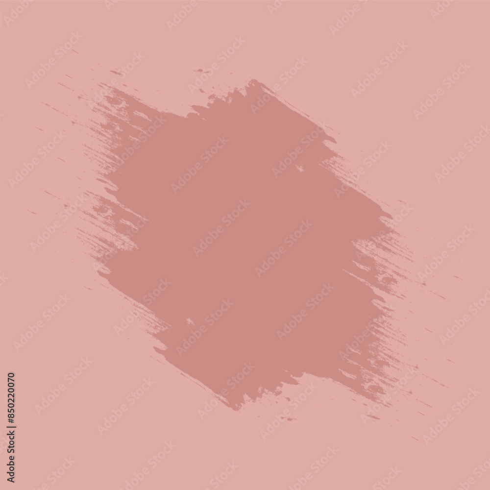 Fototapeta premium Abstract Template of brown color brush strokes on deep pink background. The graphic element for design post, banners, flyers. Editable. EPS 10