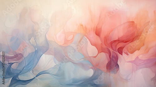 Soft hues blending in dreamy abstraction
