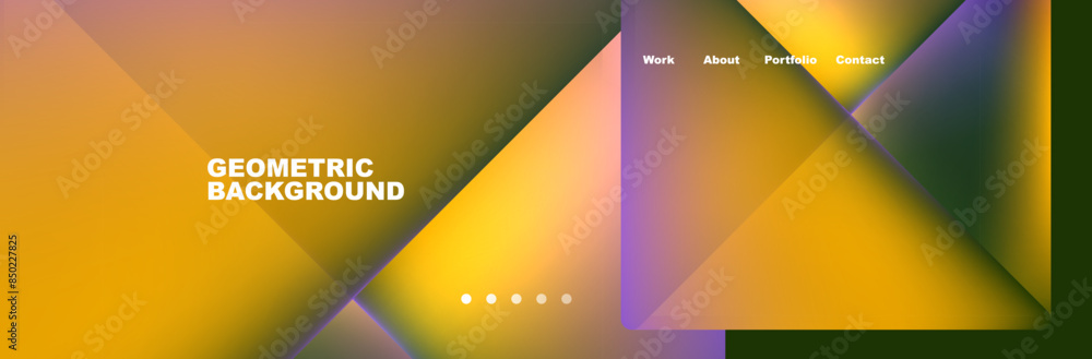 Colorful fluid gradient triangles and squares web site template. Vector Illustration For Wallpaper, Banner, Background, Card, Book Illustration, landing page Colorful fluid gradient triangles and squares web site template. Vector Illustration For Wallpaper, Banner, Background, Card, Book Illustration, landing page
