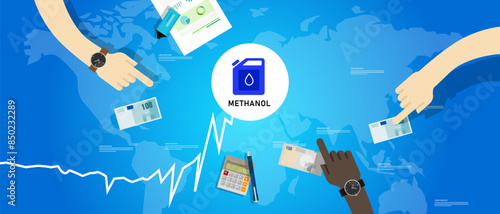 Methanol fuel commodity price in global market going up increase high expensive international transaction trading market