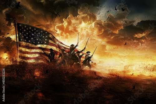 Wallpaper Mural american independence day Torontodigital.ca